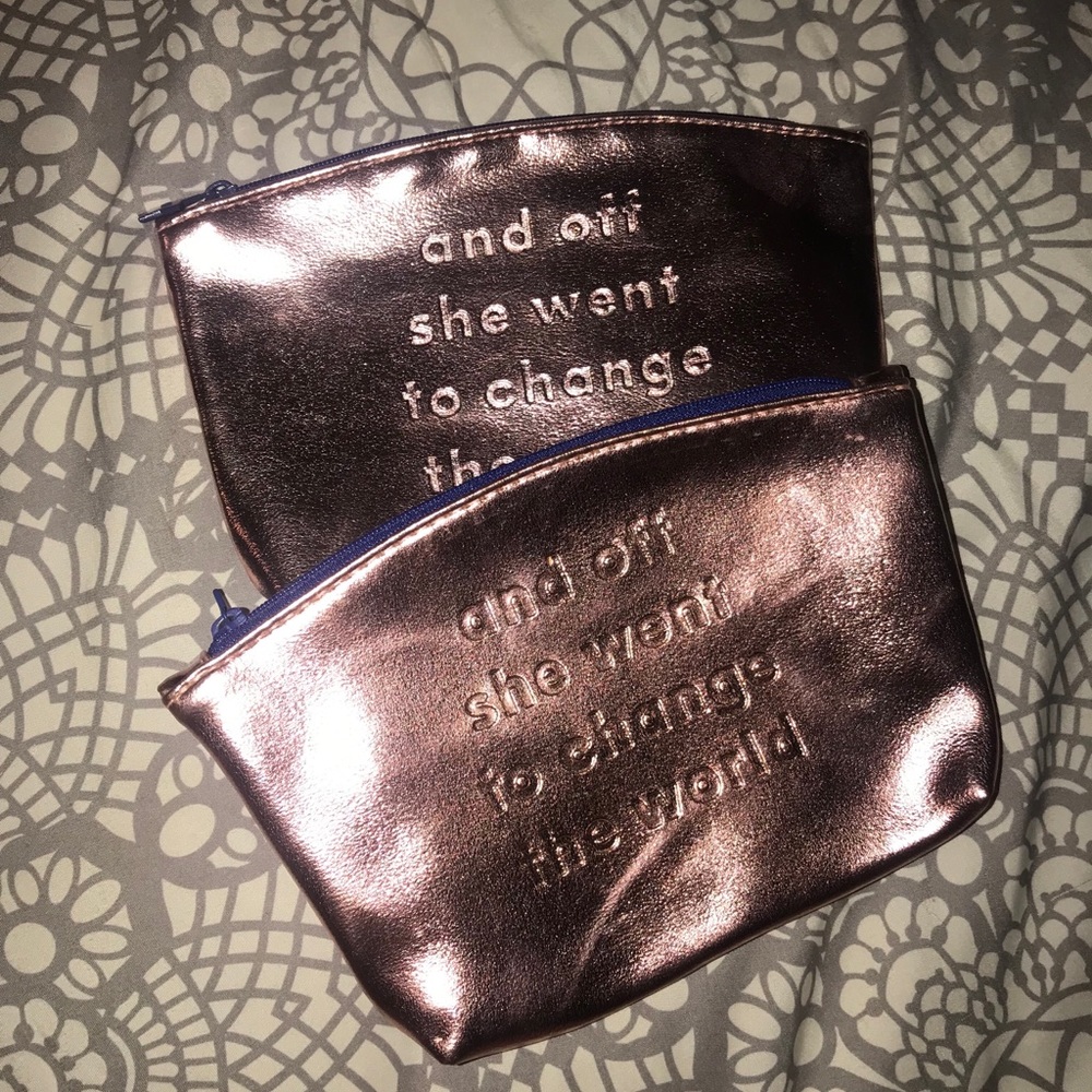 Rose gold Ipsy bag